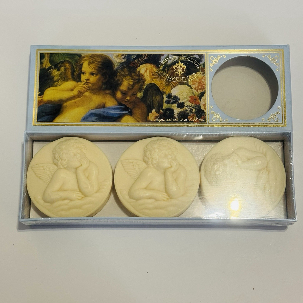 Saponificio Artigianale Fiorentino Lavender Scented Soap Bars 3 x 4.40oz Italy